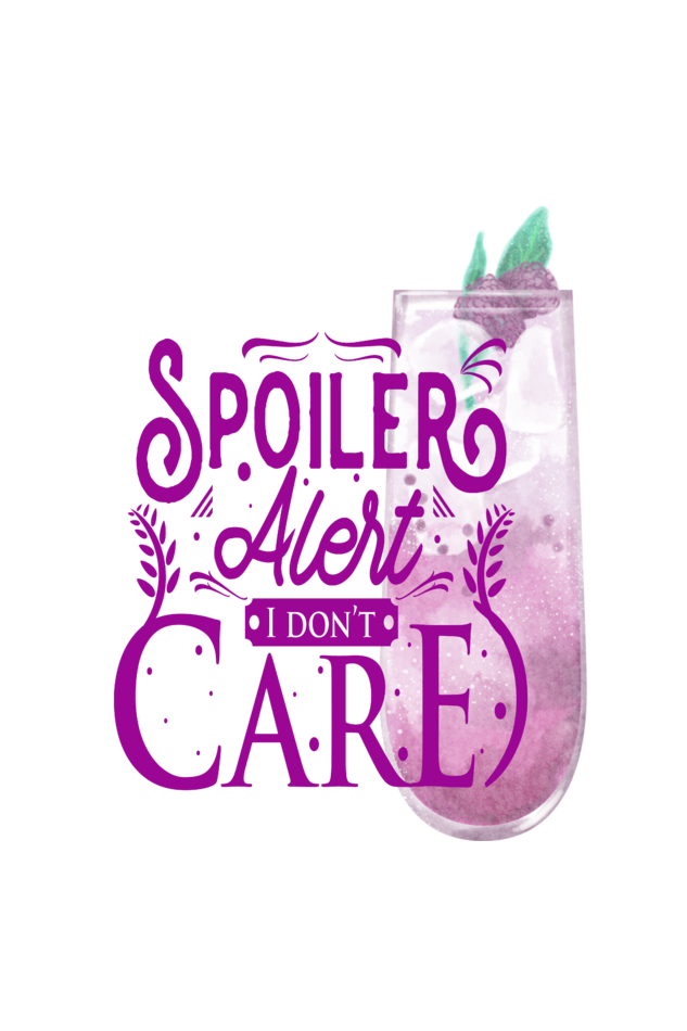 Men's Spoiler Alert Typography Hoodie Sweatshirt Black by ZealforTee