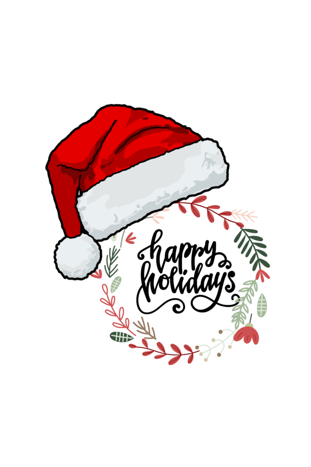 Men's Happy Holiday Christmas Hoodie White by ZealforTee