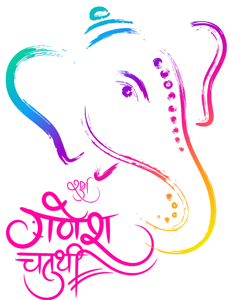 Women's Ganesh Chaturthi T-shirt White by ZealforTee