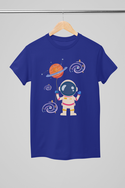 Kid's Astronaut Unisex T-shirt Sky Blue by ZealforTee