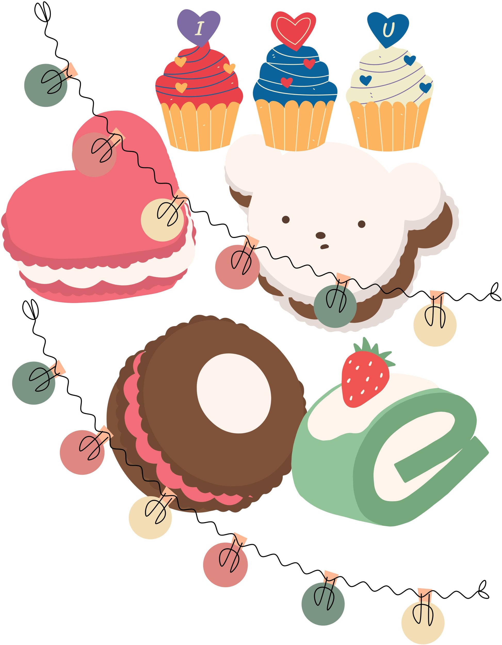 Women's Round Neck CupCake Crop Top White by ZealforTee