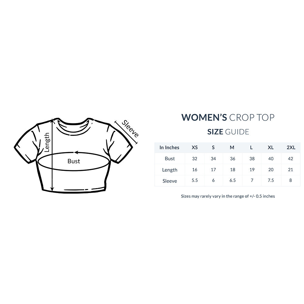 Women's Round Neck Rhino Crop Top Butter Yellow by ZealforTee