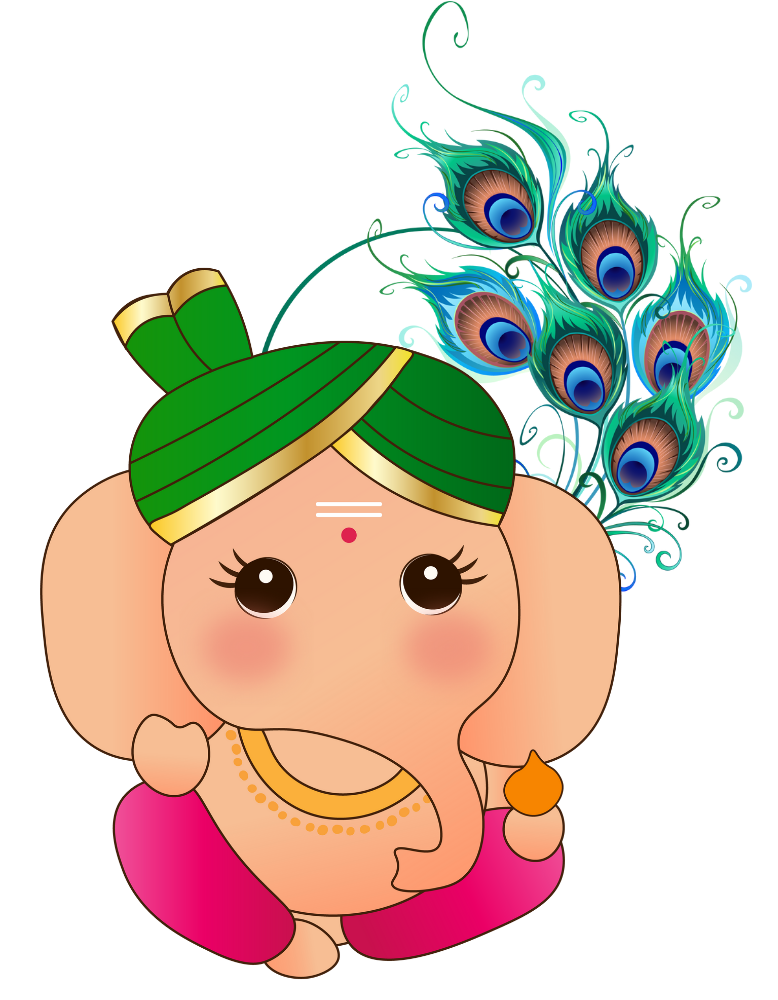 Women's Ganesh Chaturthi T-shirt Red by ZealforTee