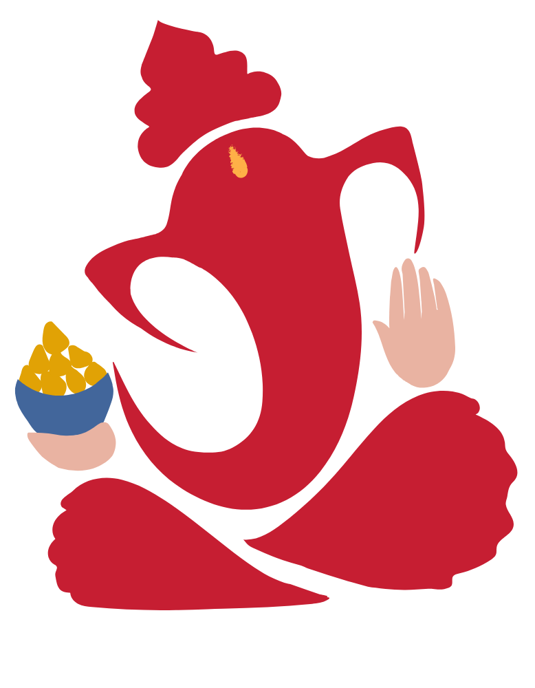 Women's Ganesh Chaturthi T-shirt White by ZealforTee