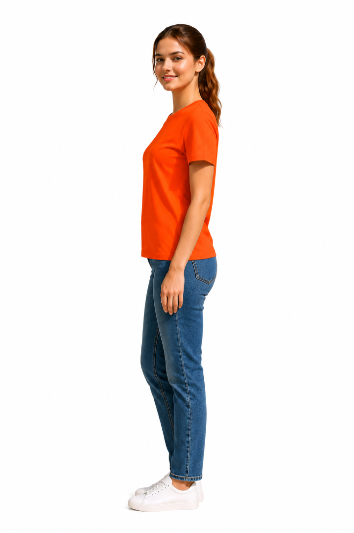 Women Plain Regular fit Tshirt
