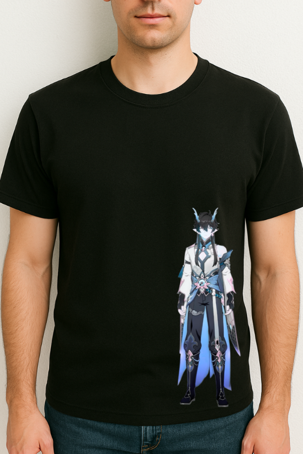 Dan Heng Anime T-Shirt Cotton Graphic Tee for Gamers by ZealforTee