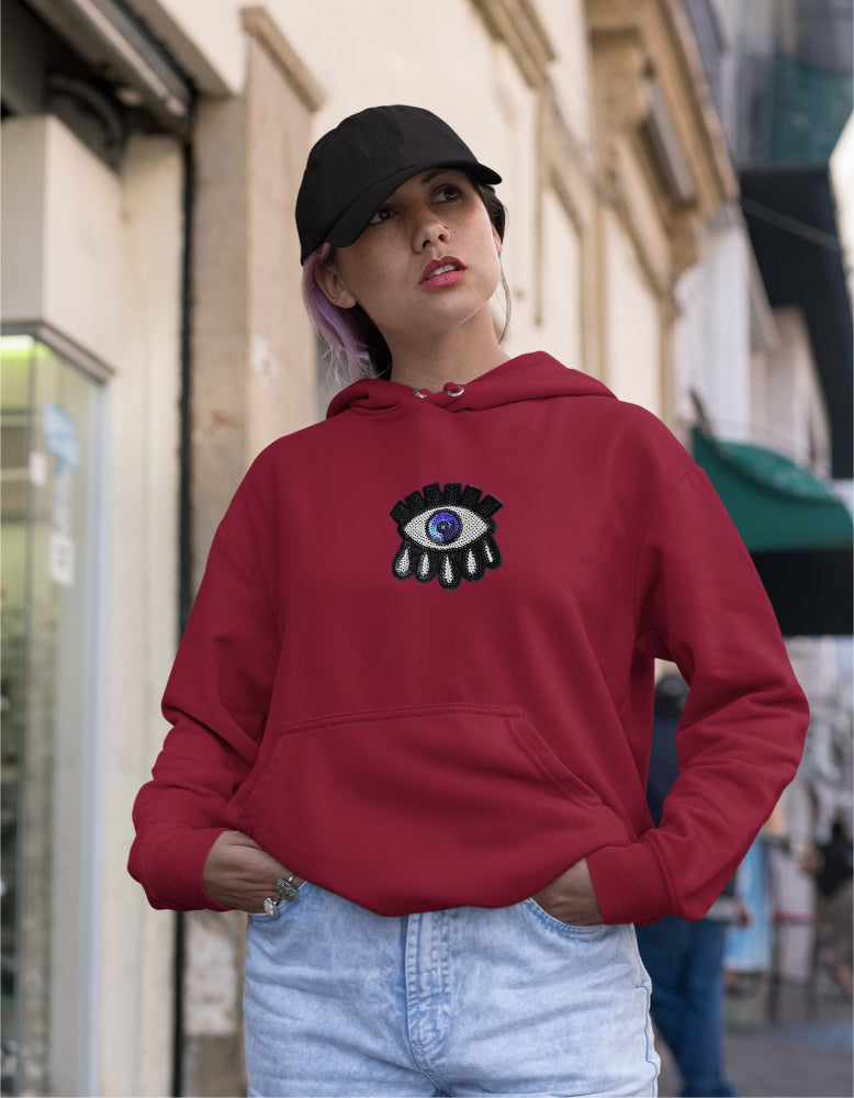 Women's Oversized Evil eye Hoodie