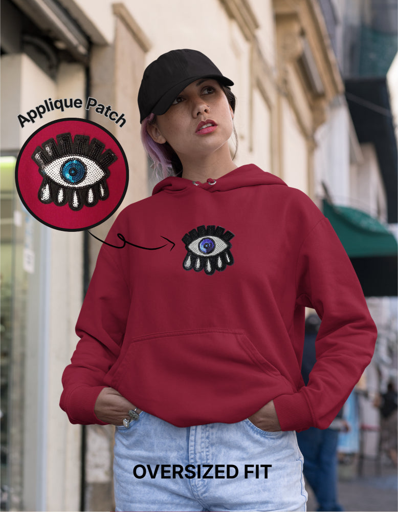Women's Oversized Evil eye Hoodie