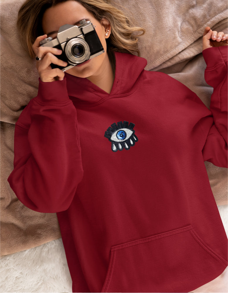 Women's Oversized Evil eye Hoodie