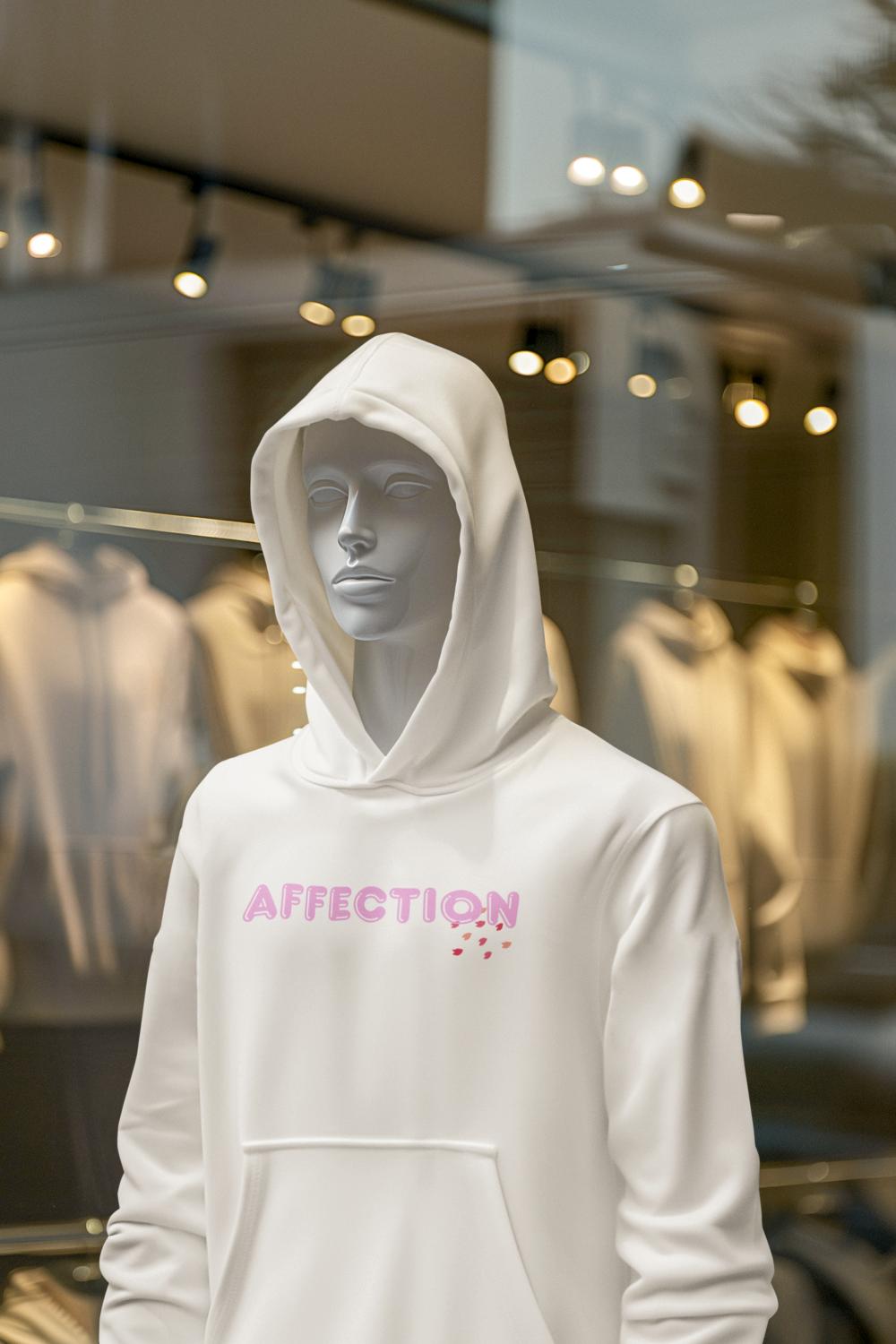 Men's Affection Hoodie Sweatshirt White by ZealforTee