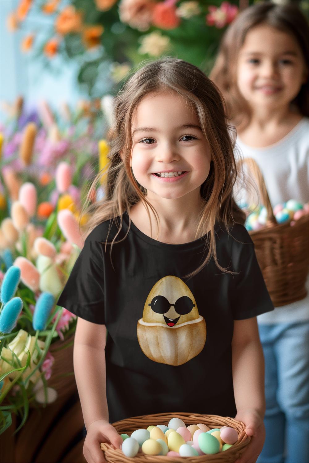 Kid's Smart Egg Unisex Tshirt Butter Yellow by ZealforTee