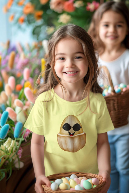 Kid's Smart Egg Unisex Tshirt Butter Yellow by ZealforTee