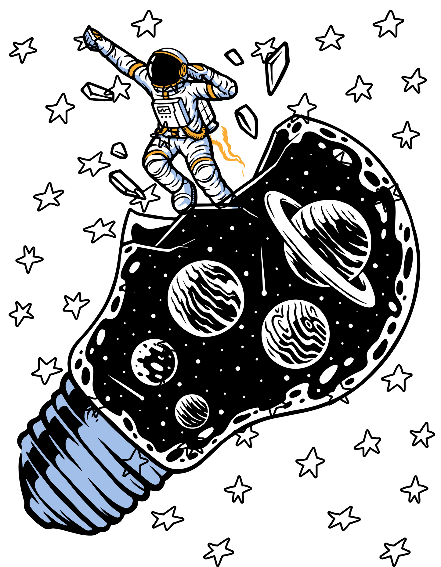 Kid's Unisex Astronaut T-shirt  by ZealforTee