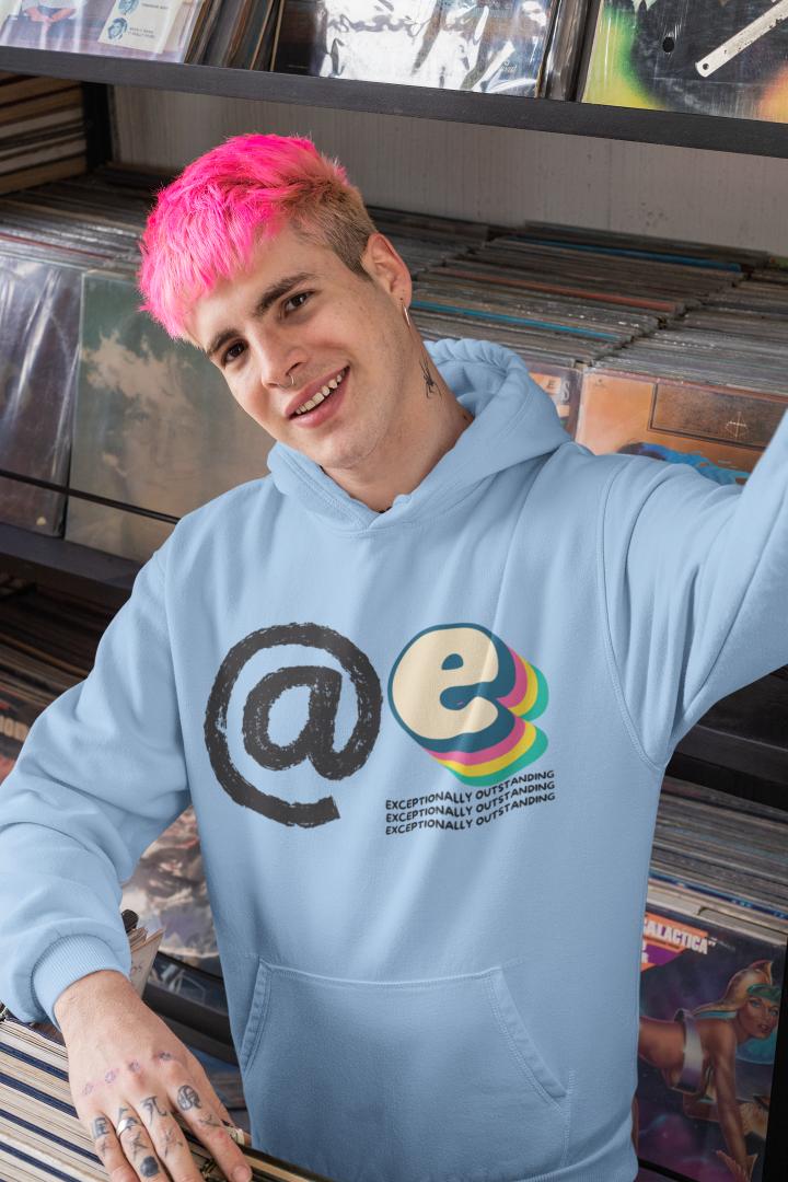 Men's Ate Gen-Z Hoodie Sweatshirt White by ZealforTee