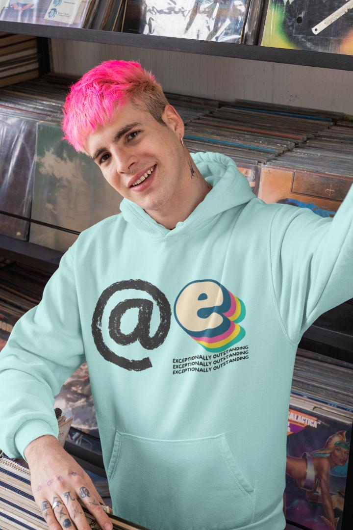 Men's Ate Gen-Z Hoodie Sweatshirt White by ZealforTee