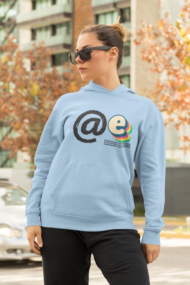 Women's Ate Gen-Z Hoodie Sweatshirt White by ZealforTee
