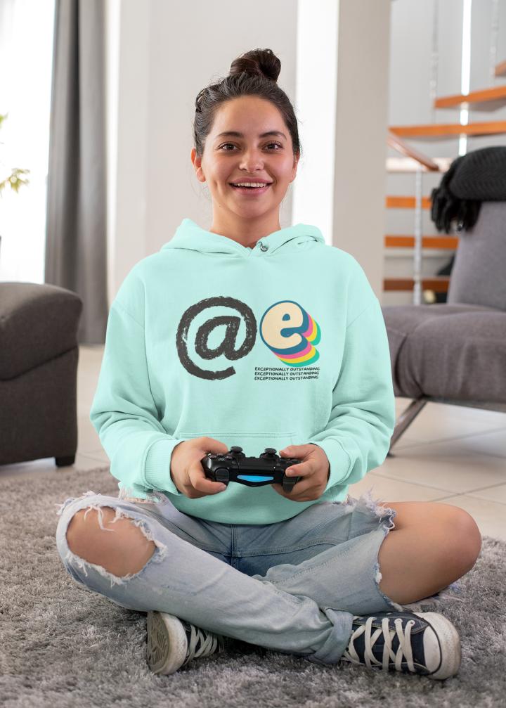 Women's Ate Gen-Z Hoodie Sweatshirt White by ZealforTee