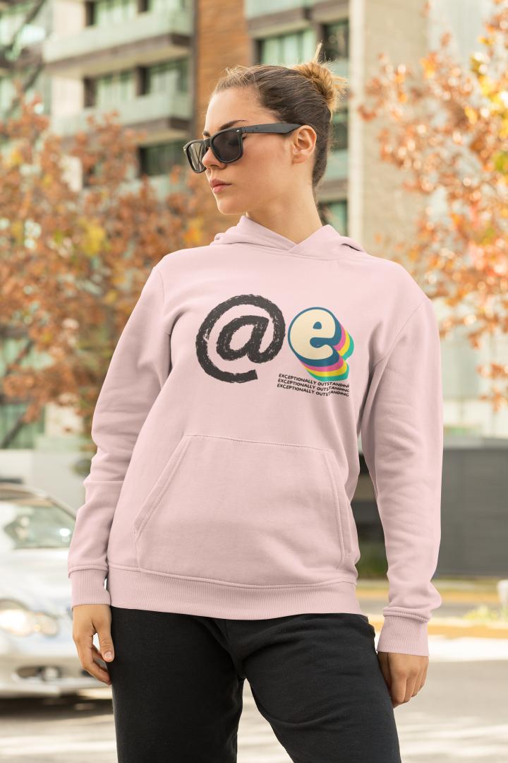 Women's Ate Gen-Z Hoodie Sweatshirt White by ZealforTee