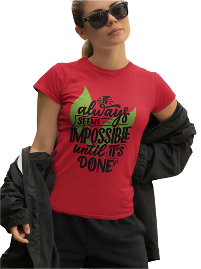 Women's Impossible T-shirt Iris Lavender by ZealforTee