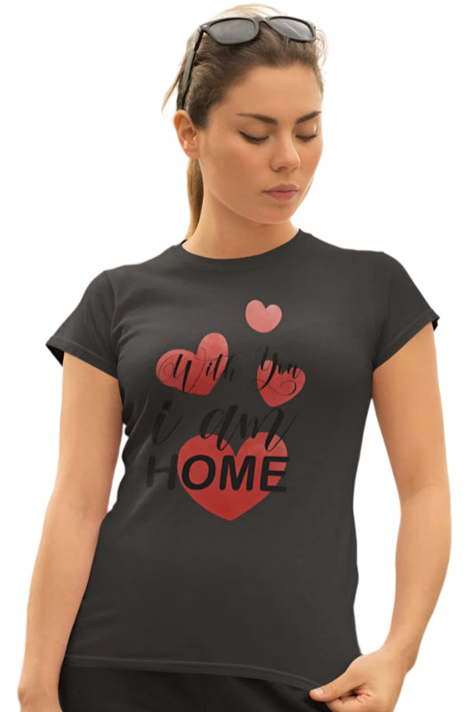 Women's I'm Home T-shirt Light Pink by ZealforTee