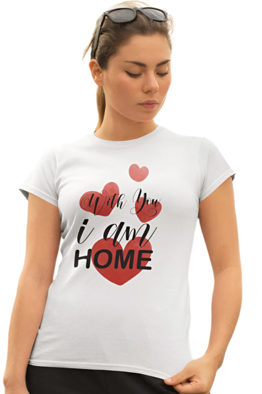 Women's I'm Home T-shirt Light Pink by ZealforTee