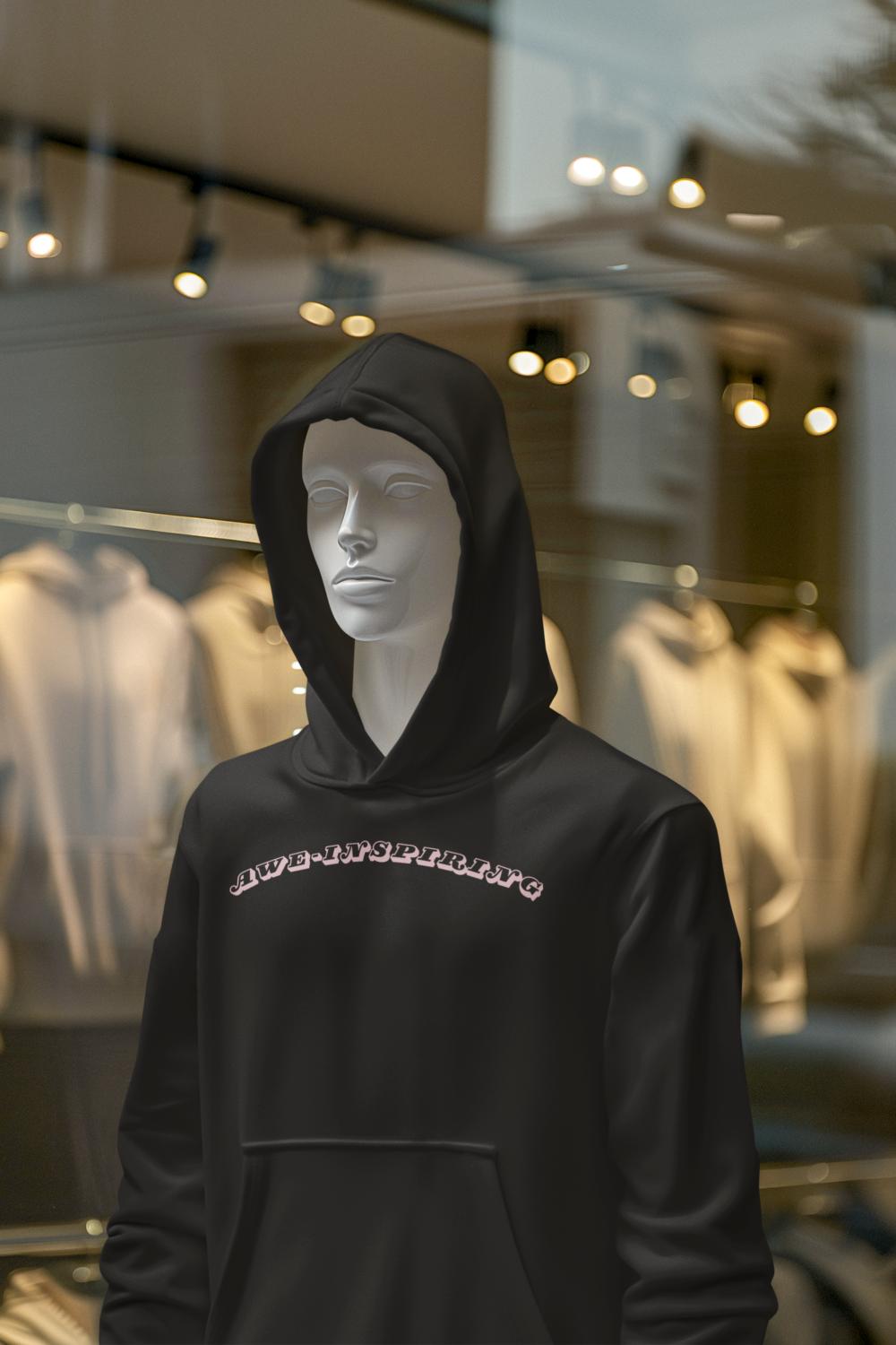 Men's Awe-Inspiring Hoodie Sweatshirt White by ZealforTee