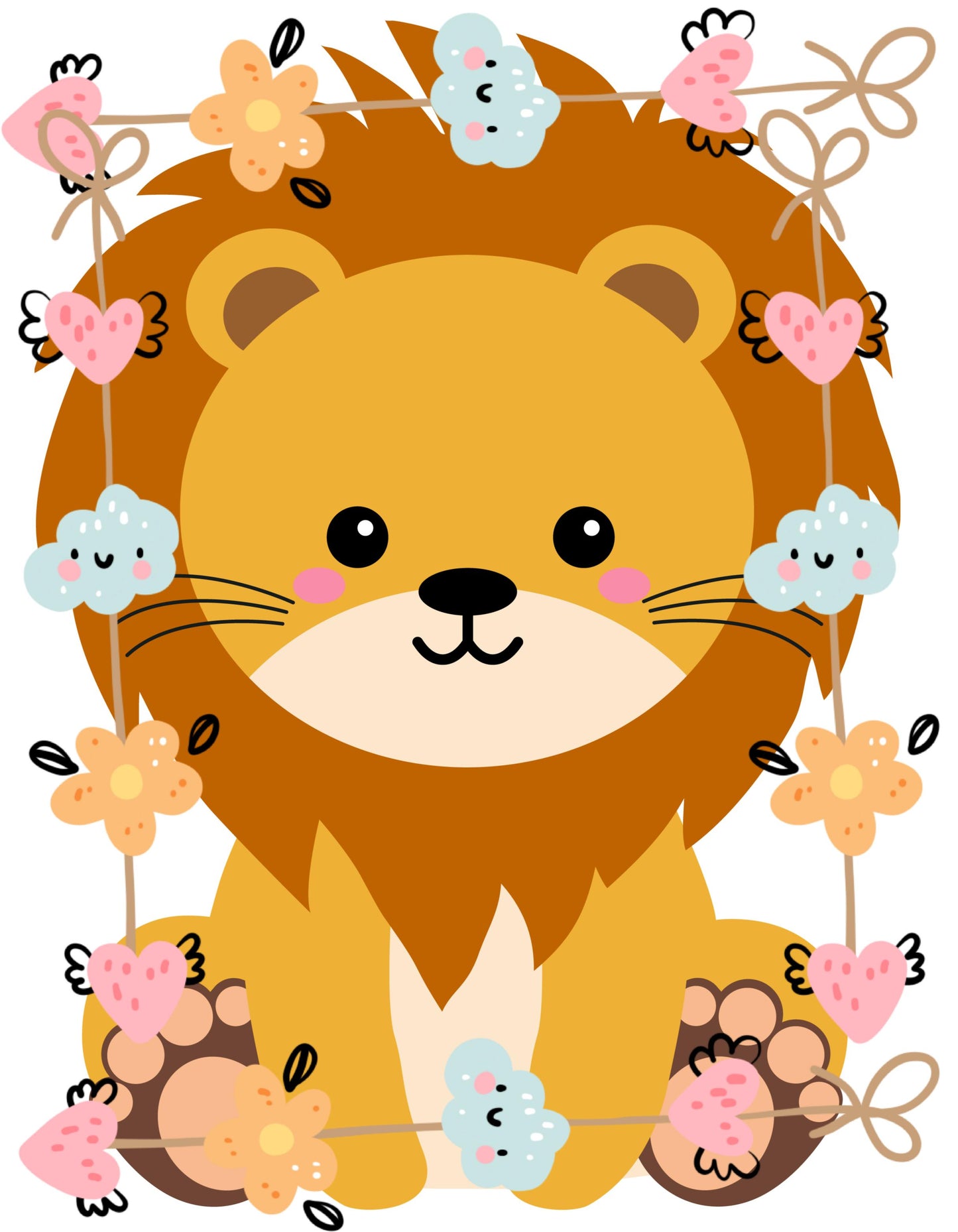 Women's Round Neck Baby Lion Crop Top Maroon by ZealforTee