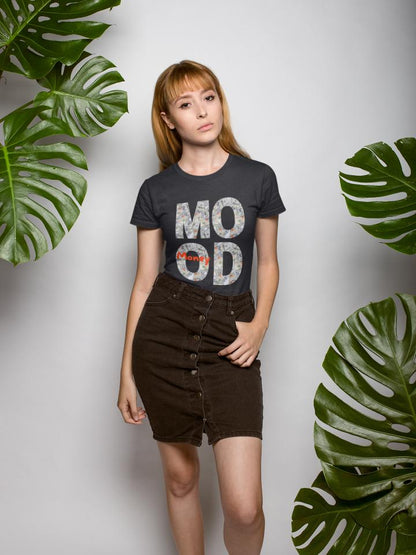 Women's Mood Money T-shirt Black by ZealforTee