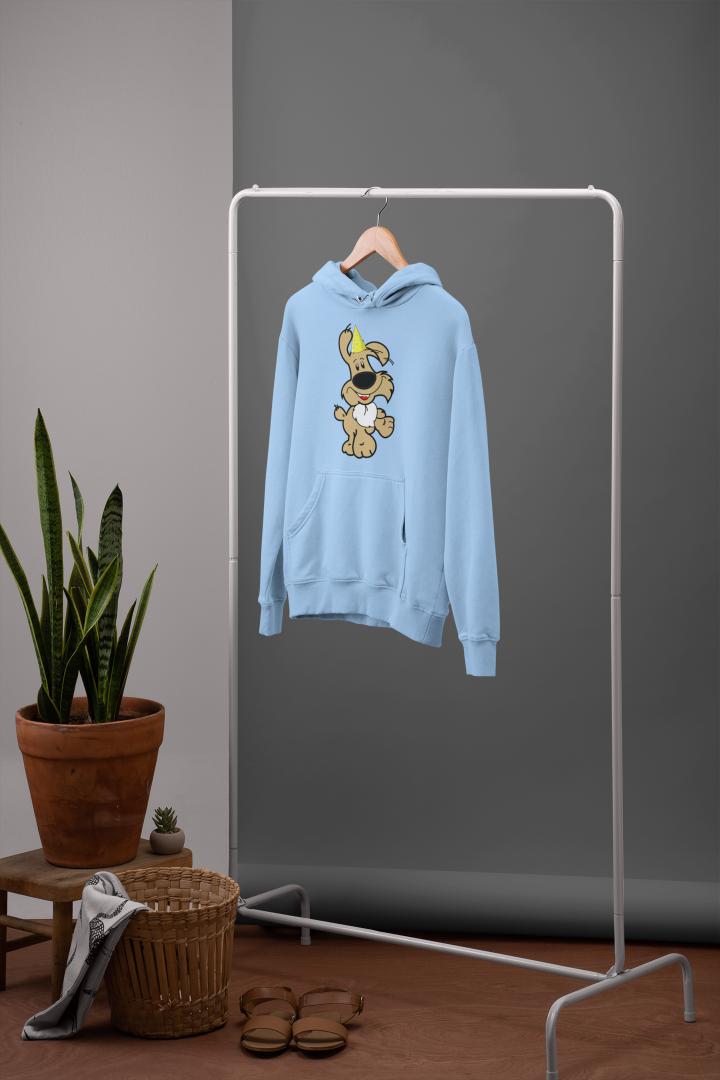 Men's Birthday Pups Hoodie Sweatshirt White by ZealforTee