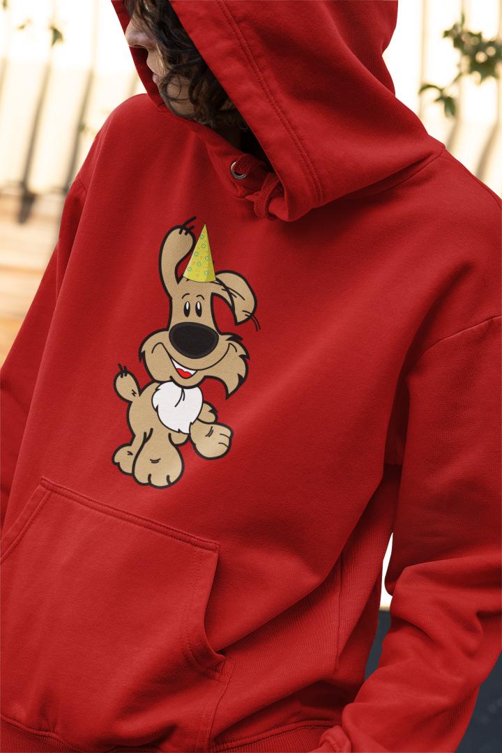 Men's Birthday Pups Hoodie Sweatshirt Black by ZealforTee