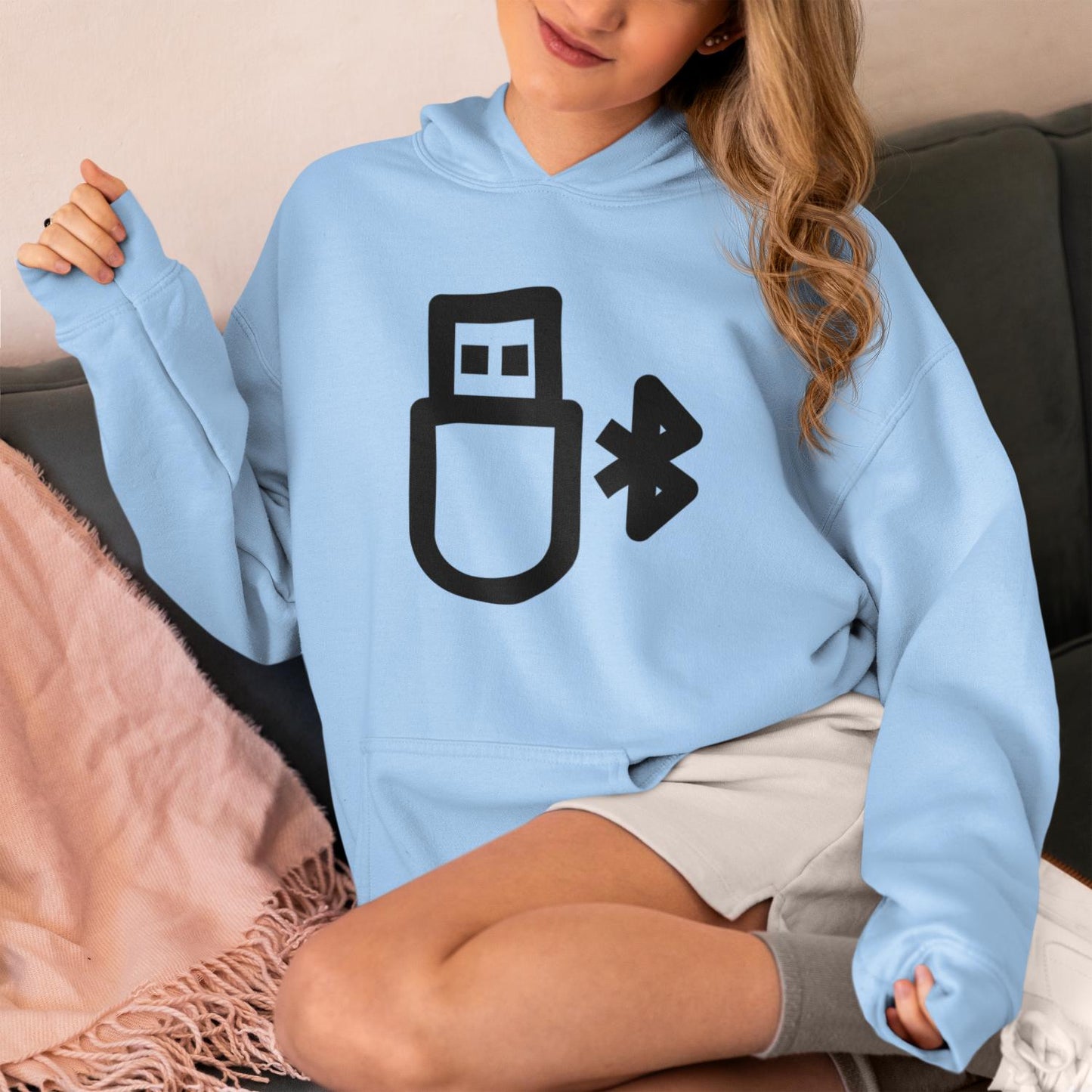 Women's Bluetooth Hoodies Red by ZealforTee