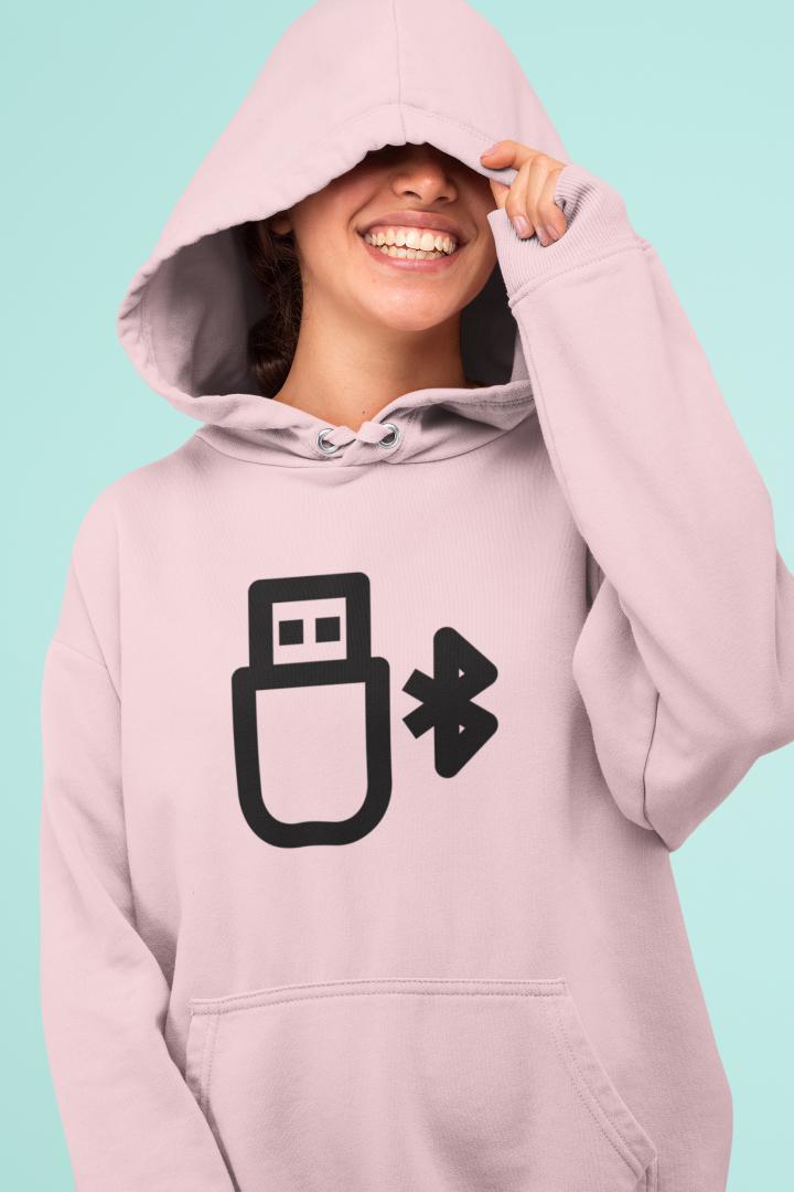 Women's Bluetooth Hoodies Baby Blue by ZealforTee