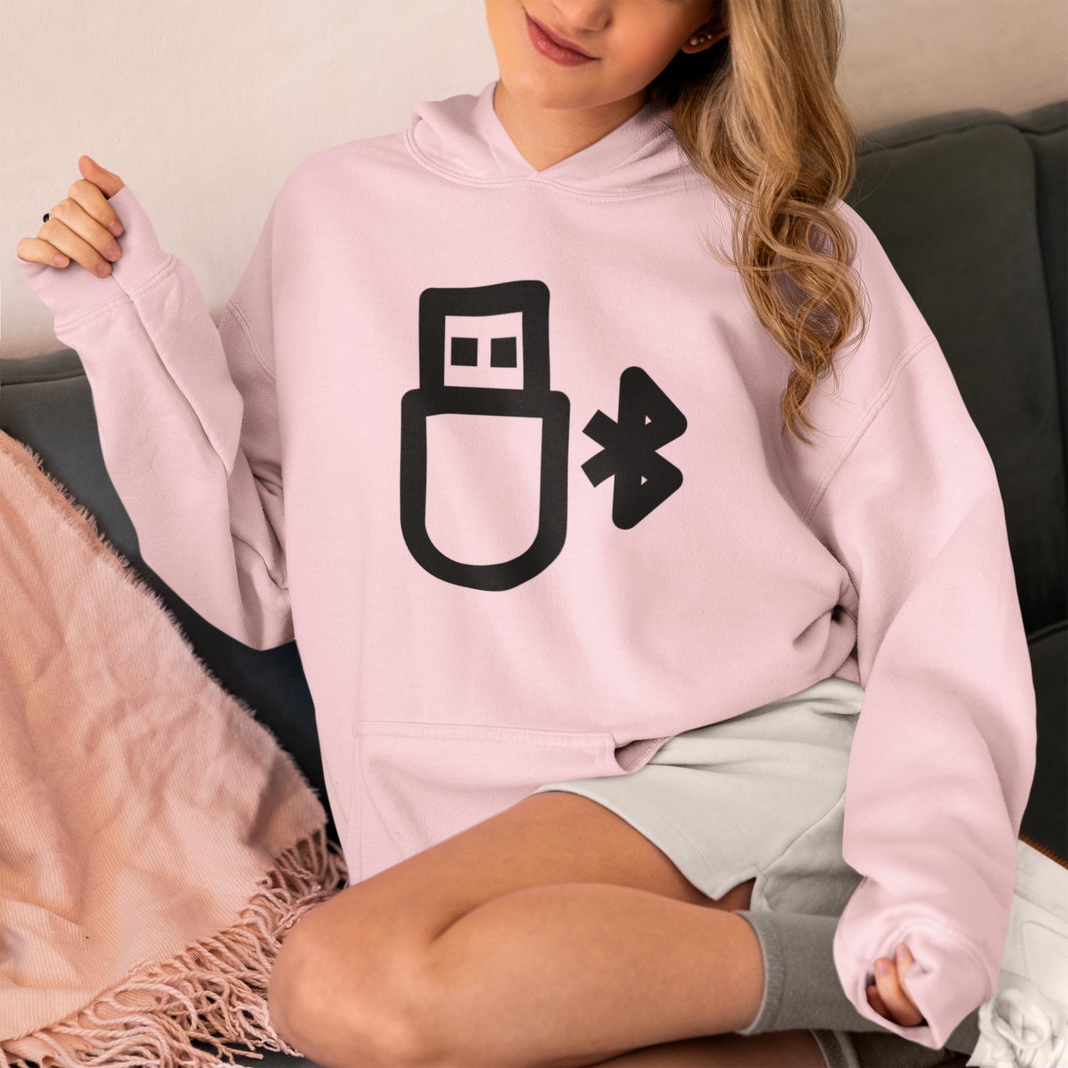 Women's Bluetooth Hoodies Baby Blue by ZealforTee