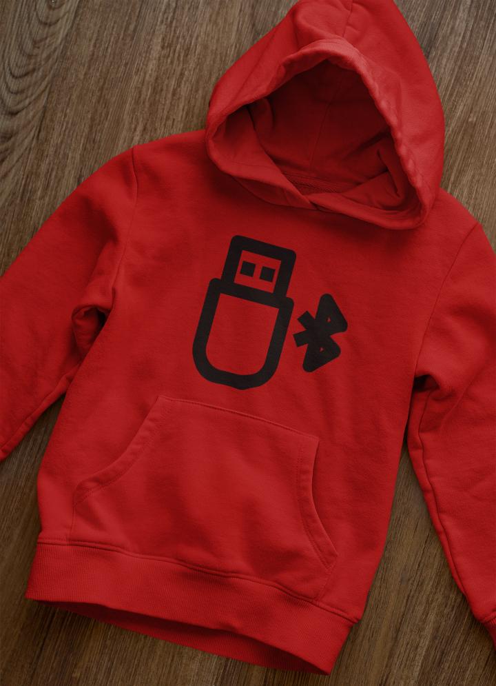 Women's Bluetooth Hoodies Red by ZealforTee