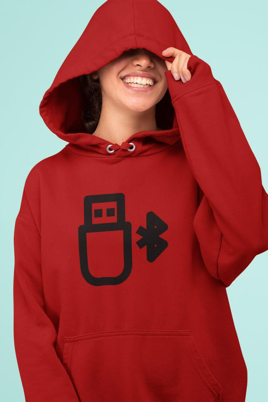 Women's Bluetooth Hoodies Red by ZealforTee