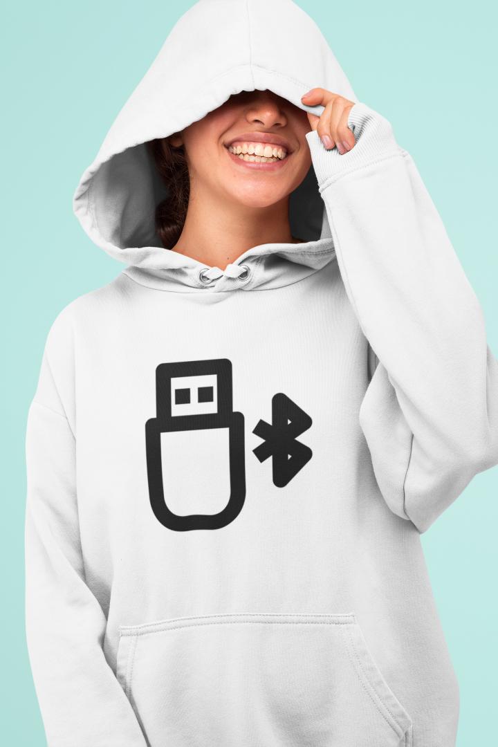 Women's Bluetooth Hoodies Baby Blue by ZealforTee