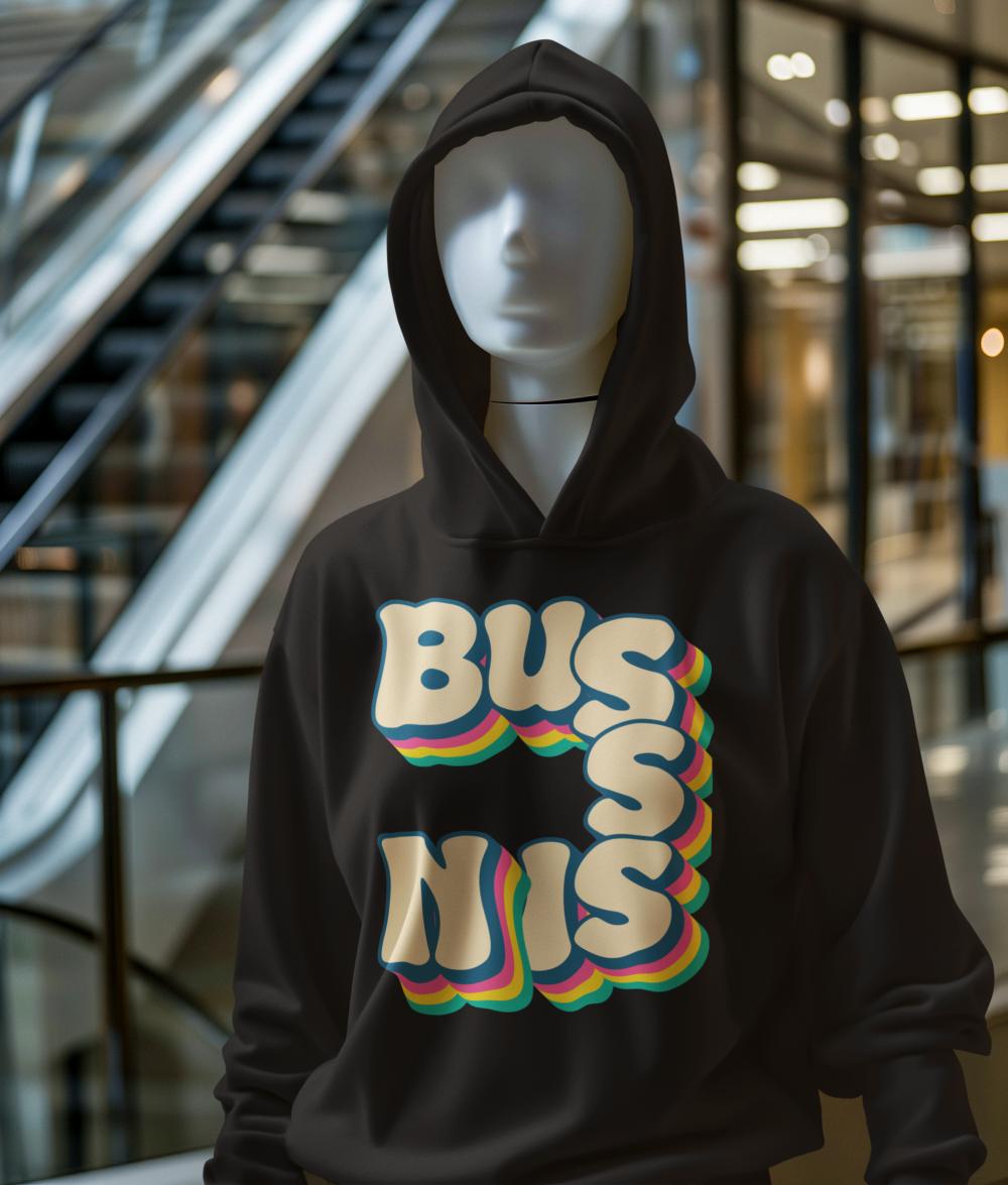 Men's Bussing Gen-Z Hoodie Sweatshirt Baby Blue by ZealforTee