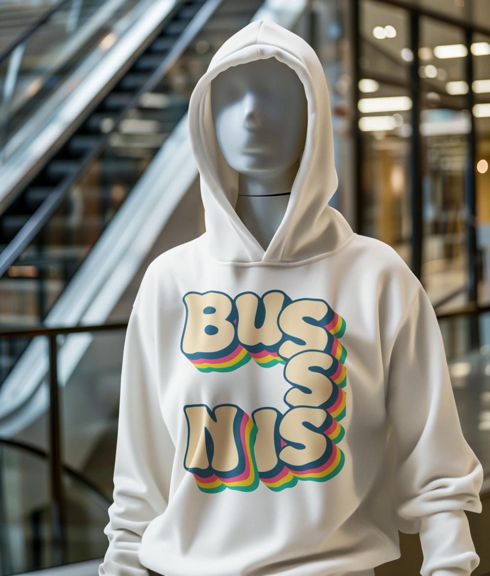 Men's Bussing Gen-Z Hoodie Sweatshirt Black by ZealforTee