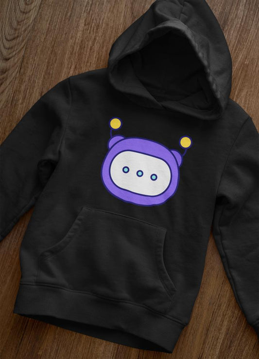 Women's Tech Chatbot Hoodies sweatshirt Black by ZealforTee