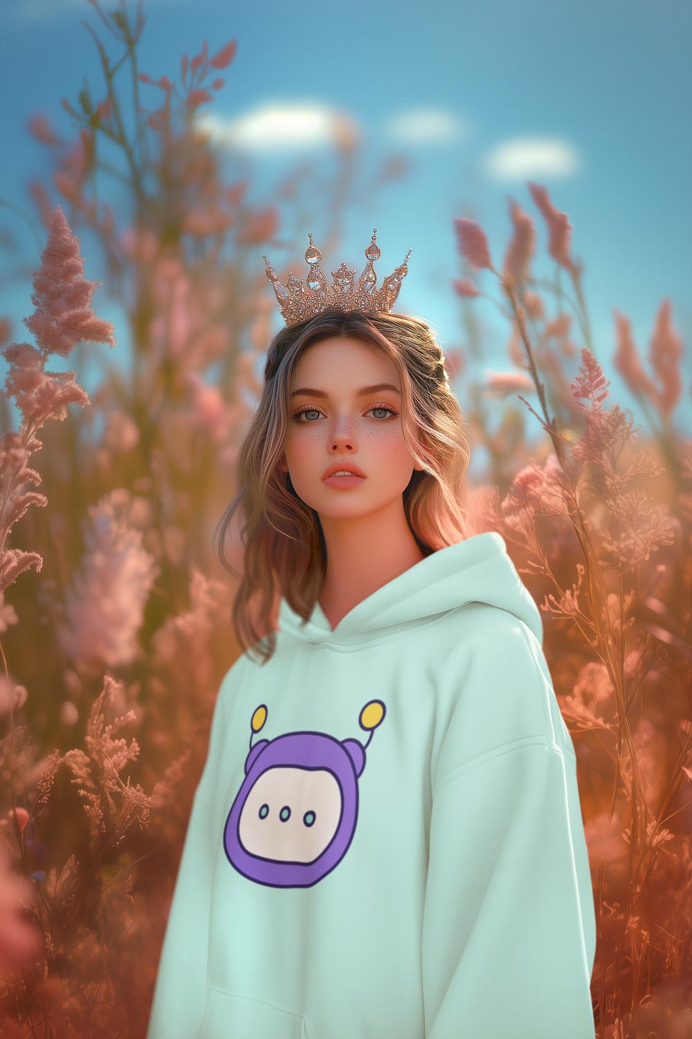 Women's Tech Chatbot Hoodies sweatshirt Black by ZealforTee