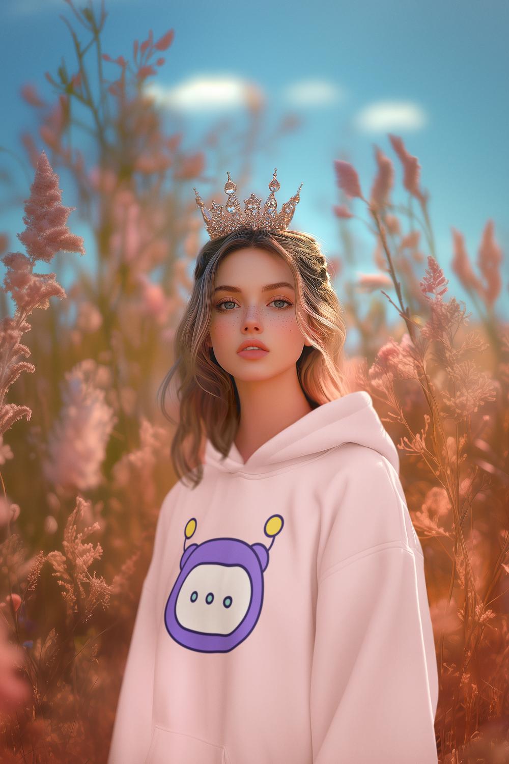 Women's Tech Chatbot Hoodies sweatshirt White by ZealforTee