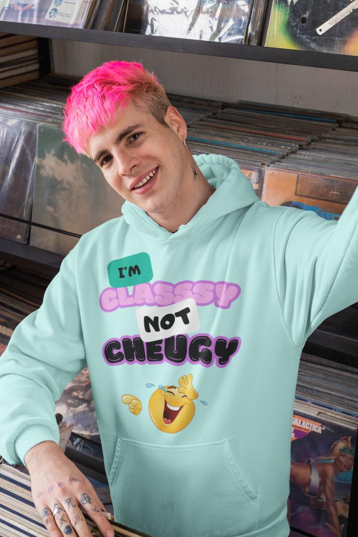 Men's Cheugy Gen-Z Hoodie Sweatshirt Black by ZealforTee