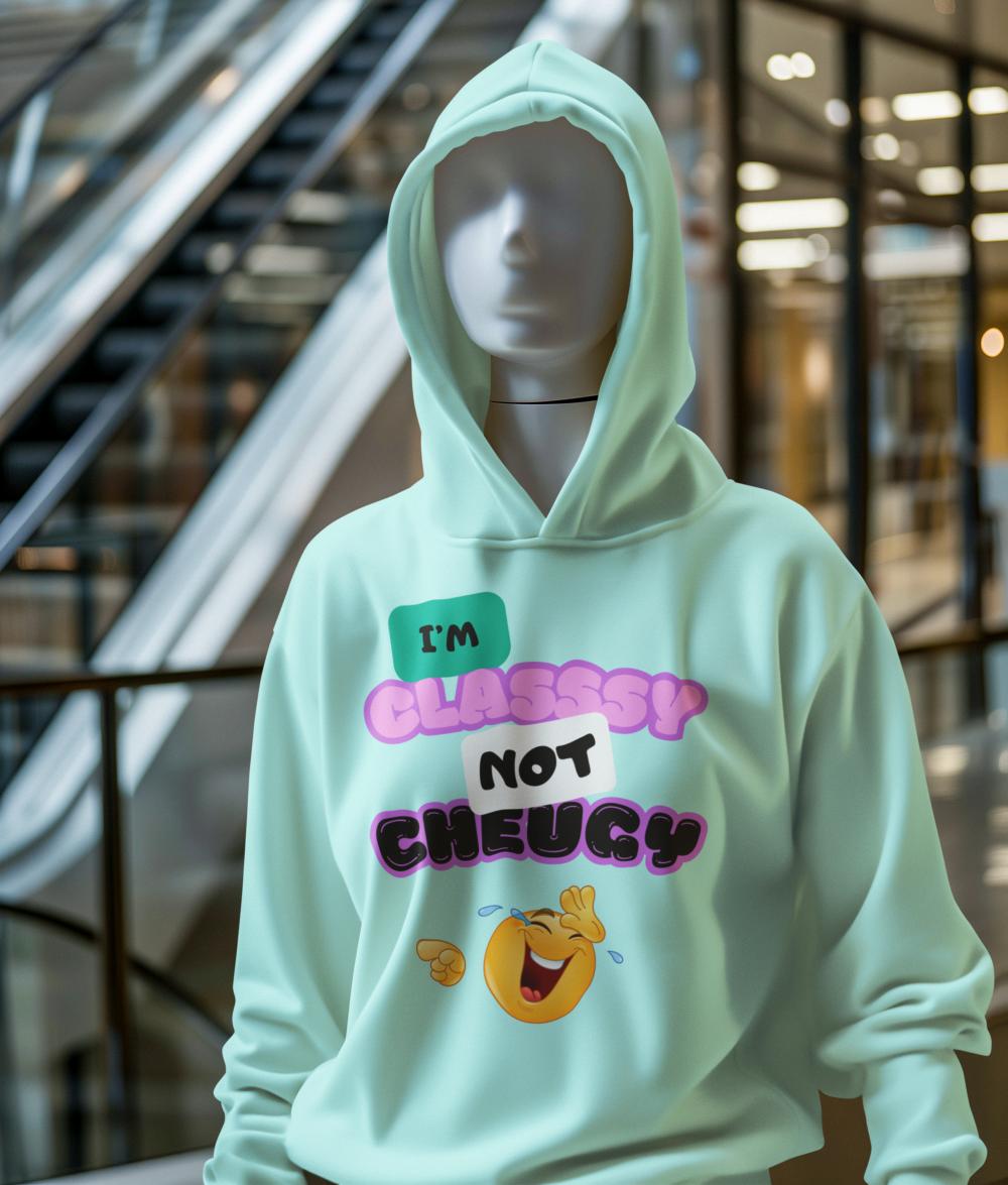 Men's Cheugy Gen-Z Hoodie Sweatshirt Black by ZealforTee
