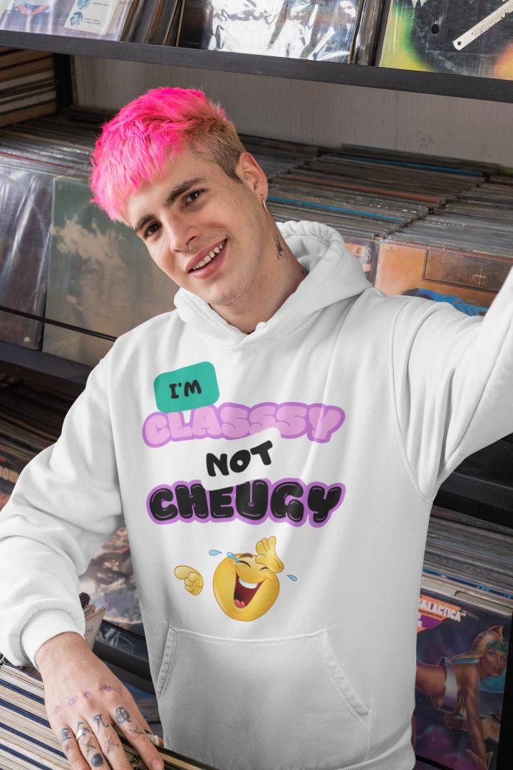 Men's Cheugy Gen-Z Hoodie Sweatshirt Black by ZealforTee