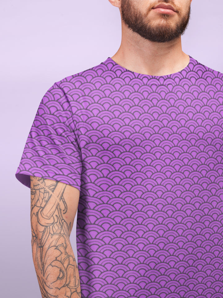 Men's All Over Print Rainbow Pattern T-shirt