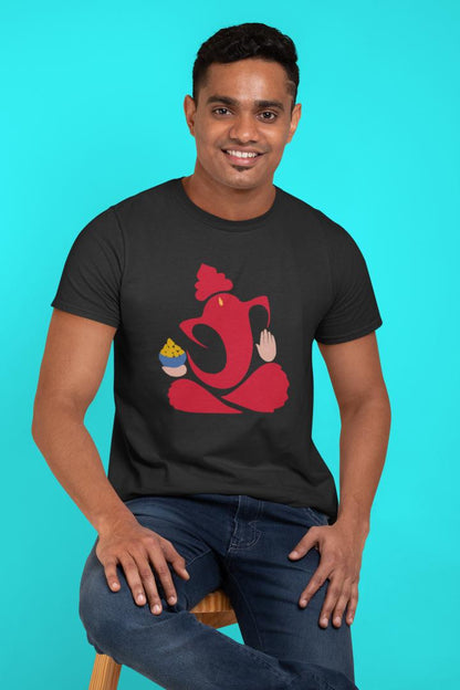 Men's Ganesh Chaturthi T-shirt White by ZealforTee