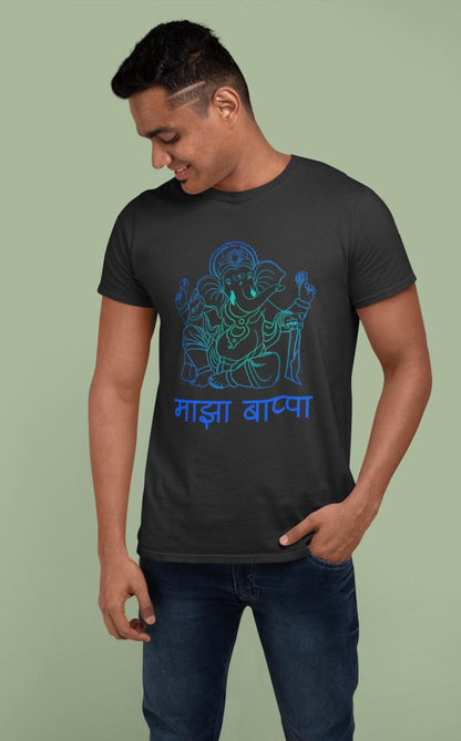 Men's Ganesh Chaturthi T-shirt Light Pink by ZealforTee