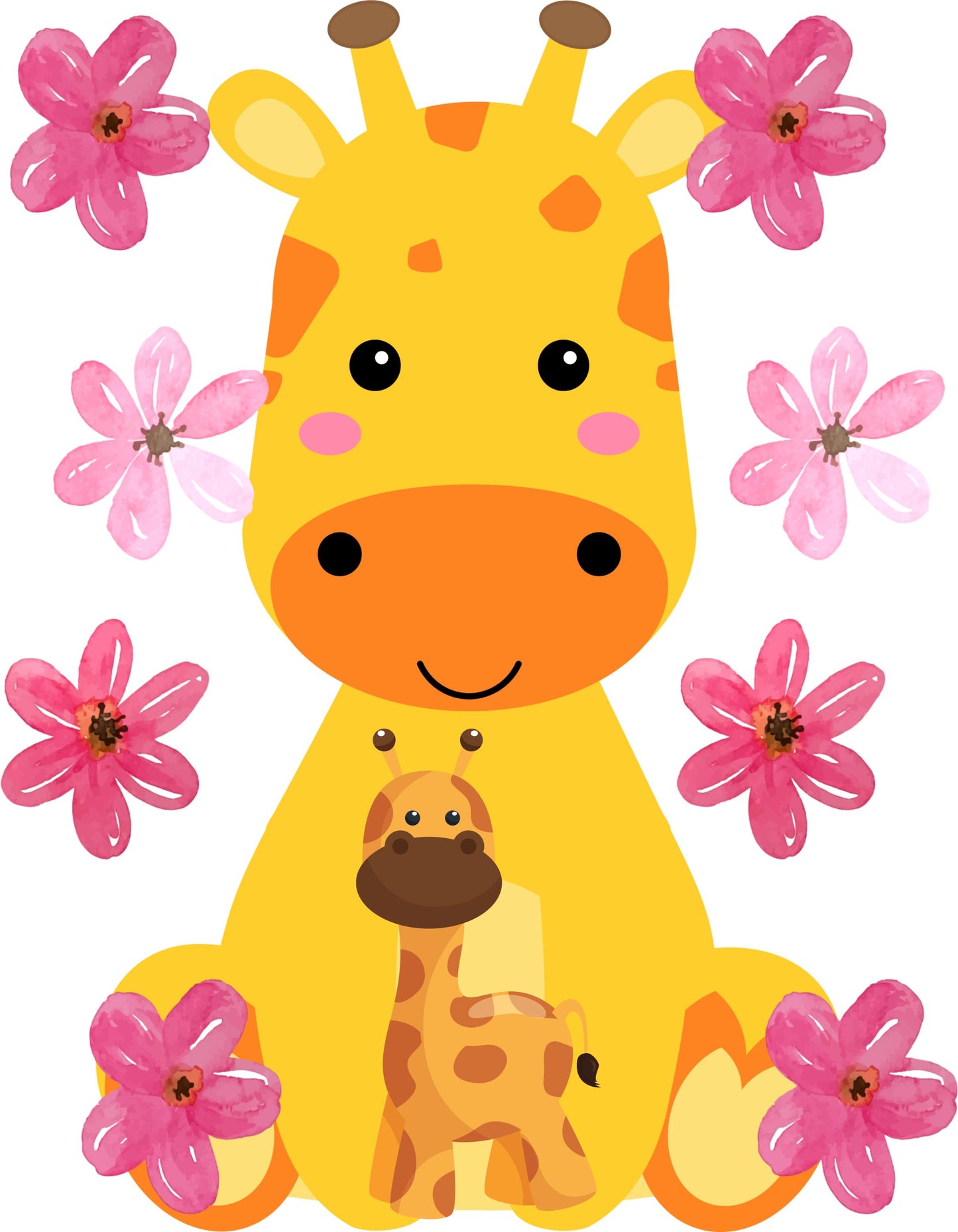 Kid's Baby Giraffe Unisex Tshirt Maroon by ZealforTee