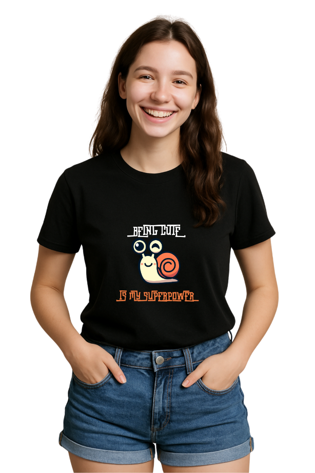 Women Cute Snail Tshirt by ZealforTee