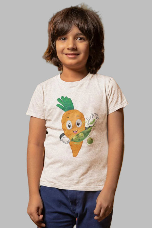 Kid's Carrot Unisex T-shirt Red by ZealforTee